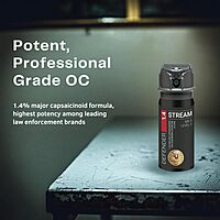 ASP Defender LE Pepper Spray Stream MK3 & Decon Cleanser Spray, Self-Defense OC for Law Enforcement Professionals