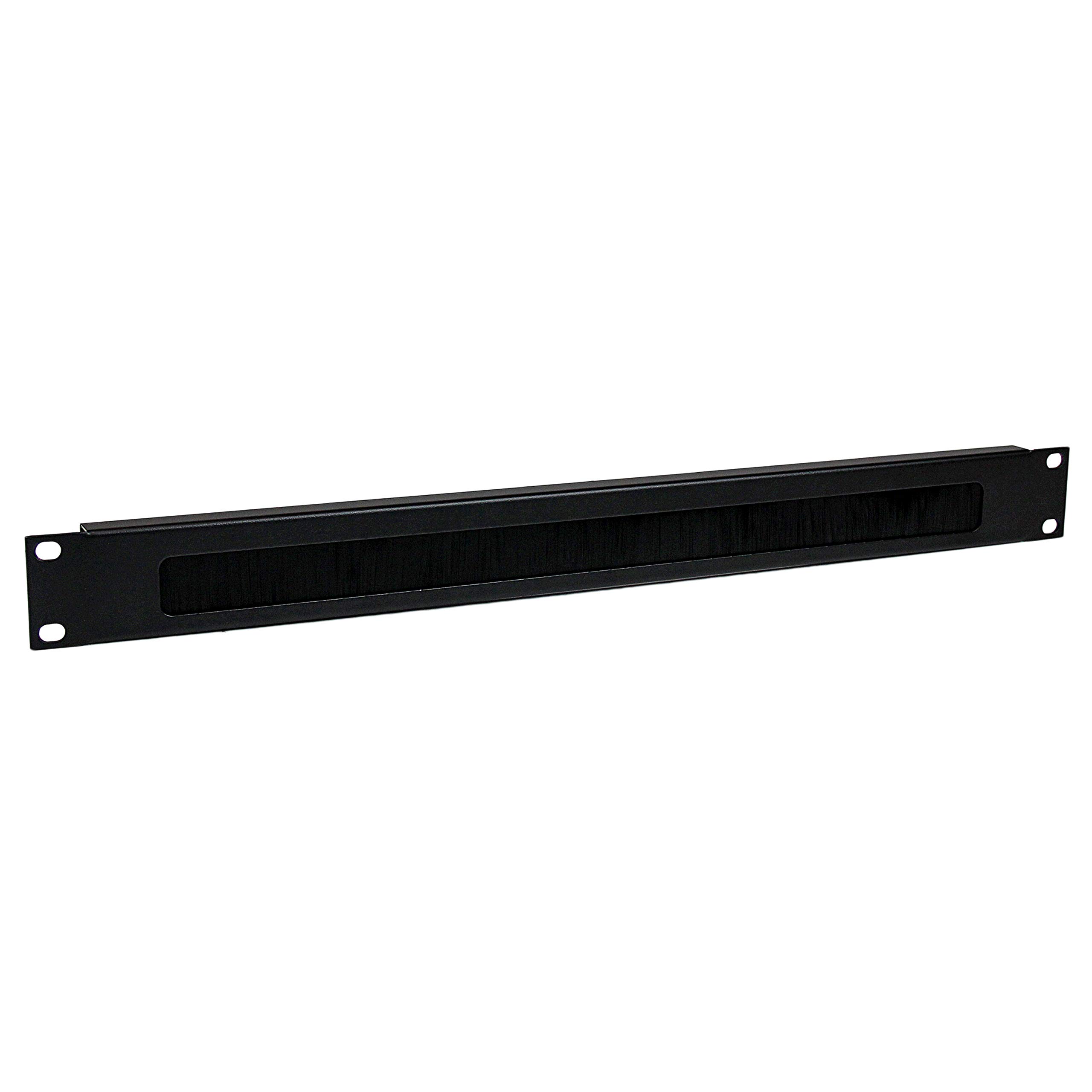 StarTech.com 1U High-density Brush Strip Cable Management Panel, Sturdy Steel Horizontal Data Centre Cable Organizer