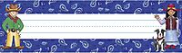 Barker Creek Colorful Desk Nameplates & Bulletin Board Signs, Western, Multi-Purpose Desk Nameplates, Bulletin Board Signs, Hall Passes, Word Walls and More! 3.5" x 12", Pack of 36 (1404)