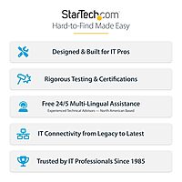 StarTech.com 3ft Blue CAT8 Ethernet Cable, Snagless RJ45, 25G/40G, 2000MHz, 100W PoE++, S/FTP, 26AWG Pure Bare Copper, LSZH