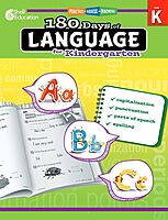 Shell Education 180 Days of Language for Kindergarten (180 Days of Practice)