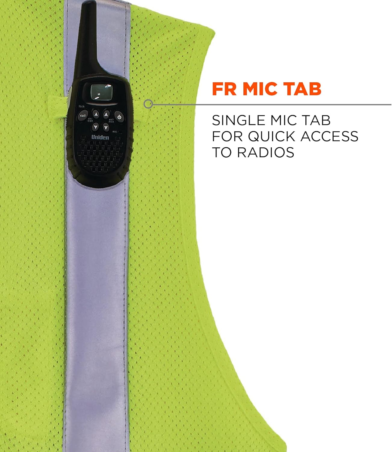 Ergodyne GloWear 8263FRHL Flame Resistant Safety Vest, High Visibility Modacrylic Breathable Mesh, FR Reflective Tape