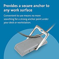 Kensington Desktop & Peripherals Locking Kit 2.0 - 8 ft Cable - Keyed Lock - Black - Carbon Steel - For Desktop Computer