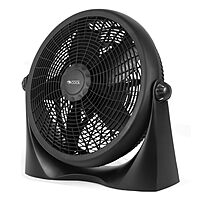 Commercial Cool 16in High-Velocity Floor Fan, 19-3/16inH x 20-9/16inW x 6-7/16inD, Black