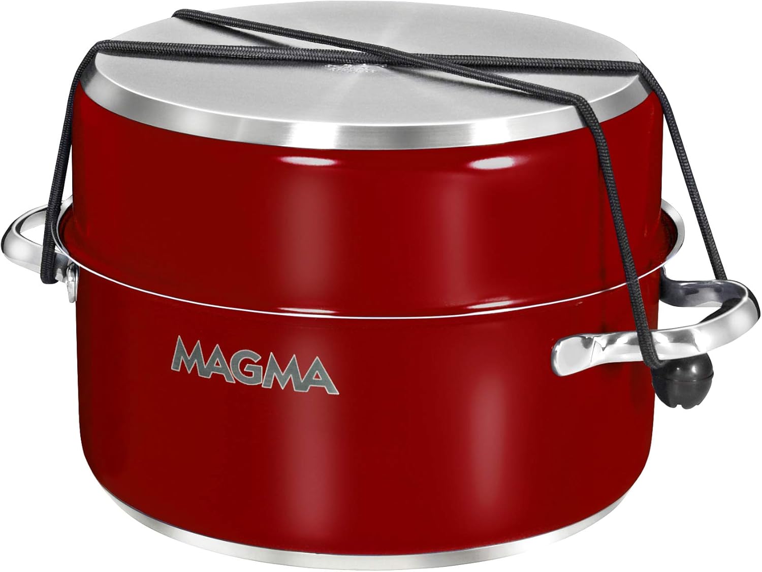 MAGMA 10 Piece Nesting Stainless Steel Cookware Set with Ceramica Non-Stick