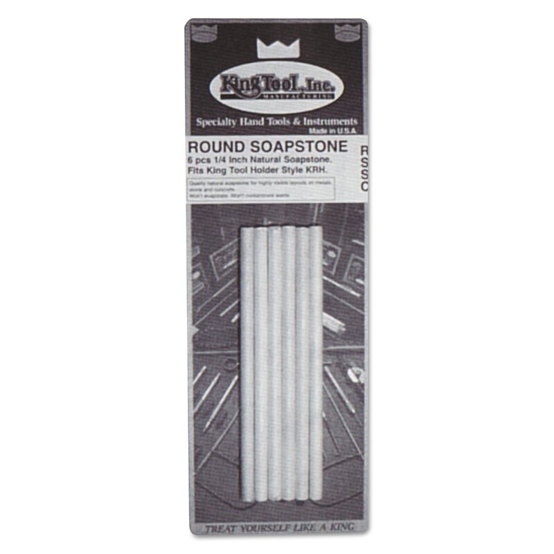 King Tool Round Soapstones, 1/4 in x 5 in (422-RSSC) Each