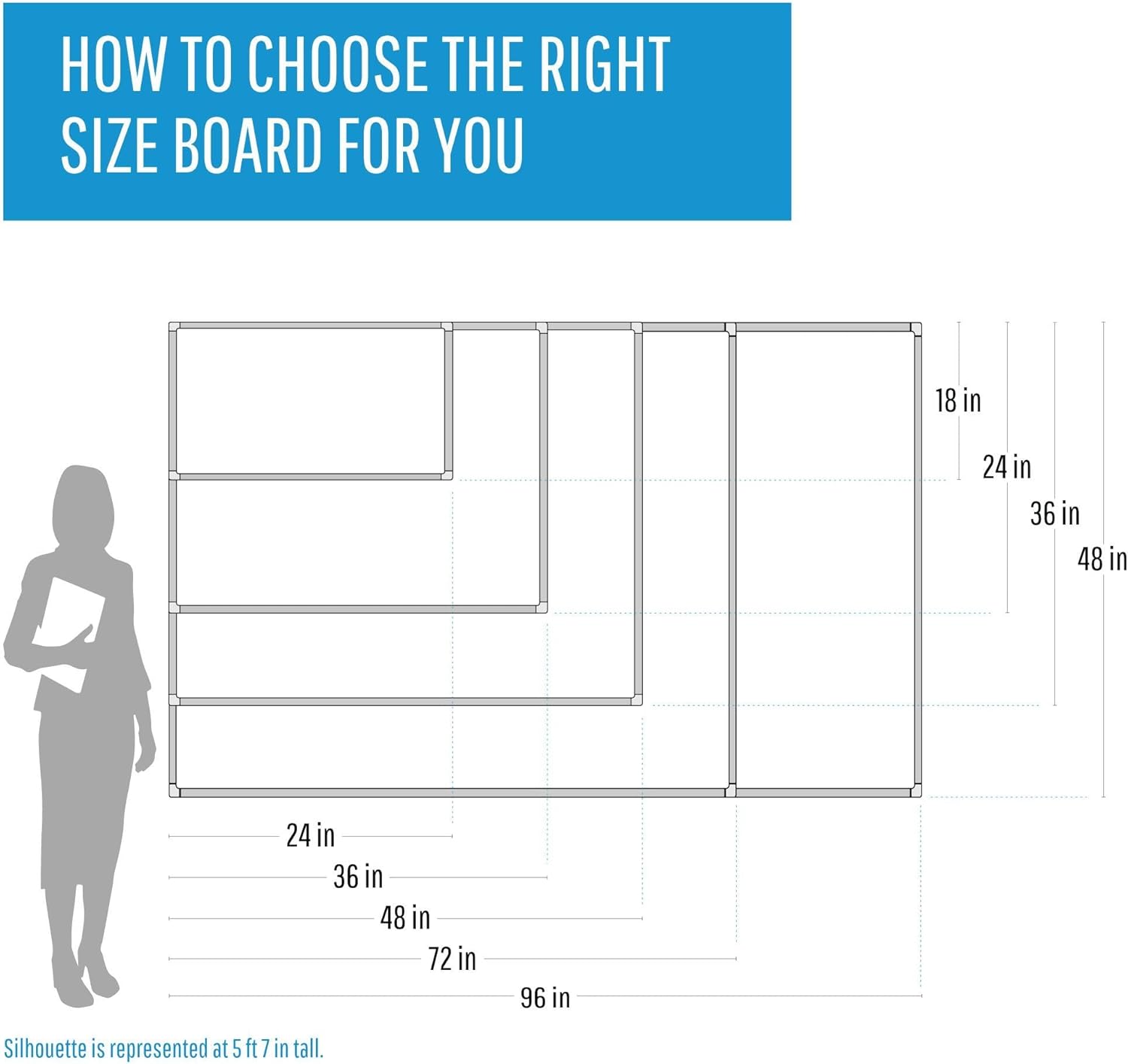 MasterVision Maya Series Magnetic Dry Erase Board, Lacquered Steel Whiteboard, Snap-On Marker Tray, Wall Mounting Kit