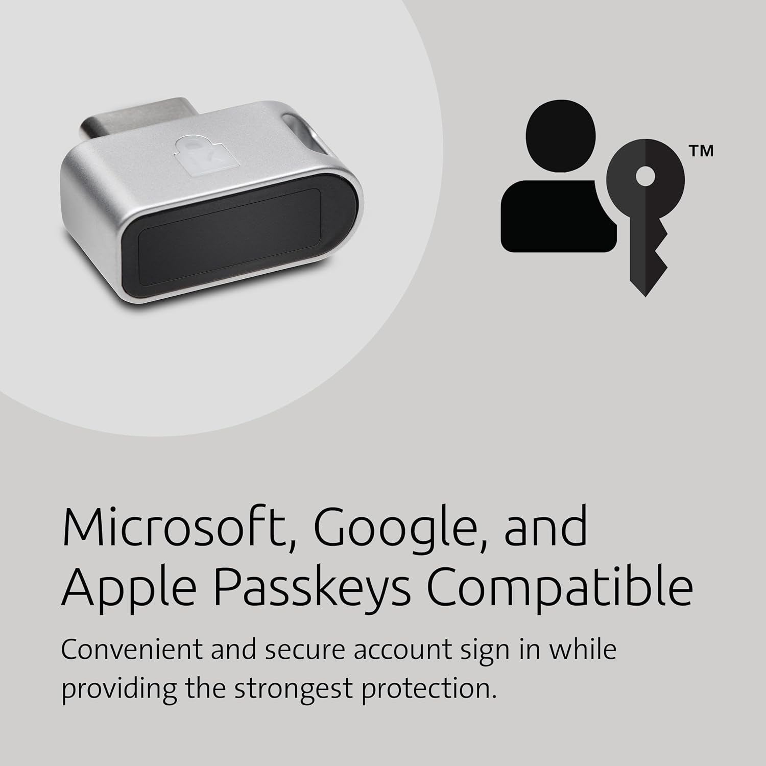 Kensington VeriMark Guard USB Fingerprint Security Key - FIDO2 & FIDO U2F