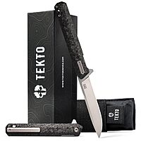 TEKTO F2 Bravo Folding Knife - D2 Steel, Ceramic Ball Bearings