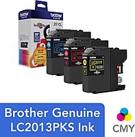 Brother LC201 Cyan, Magenta, Yellow Ink Cartridges, Pack Of 3, LC2013PKS
