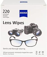 Zeiss Lens Wipes, White, 220 Count (Pack of 1)