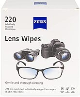Zeiss Lens Wipes, White, 220 Count (Pack of 1)