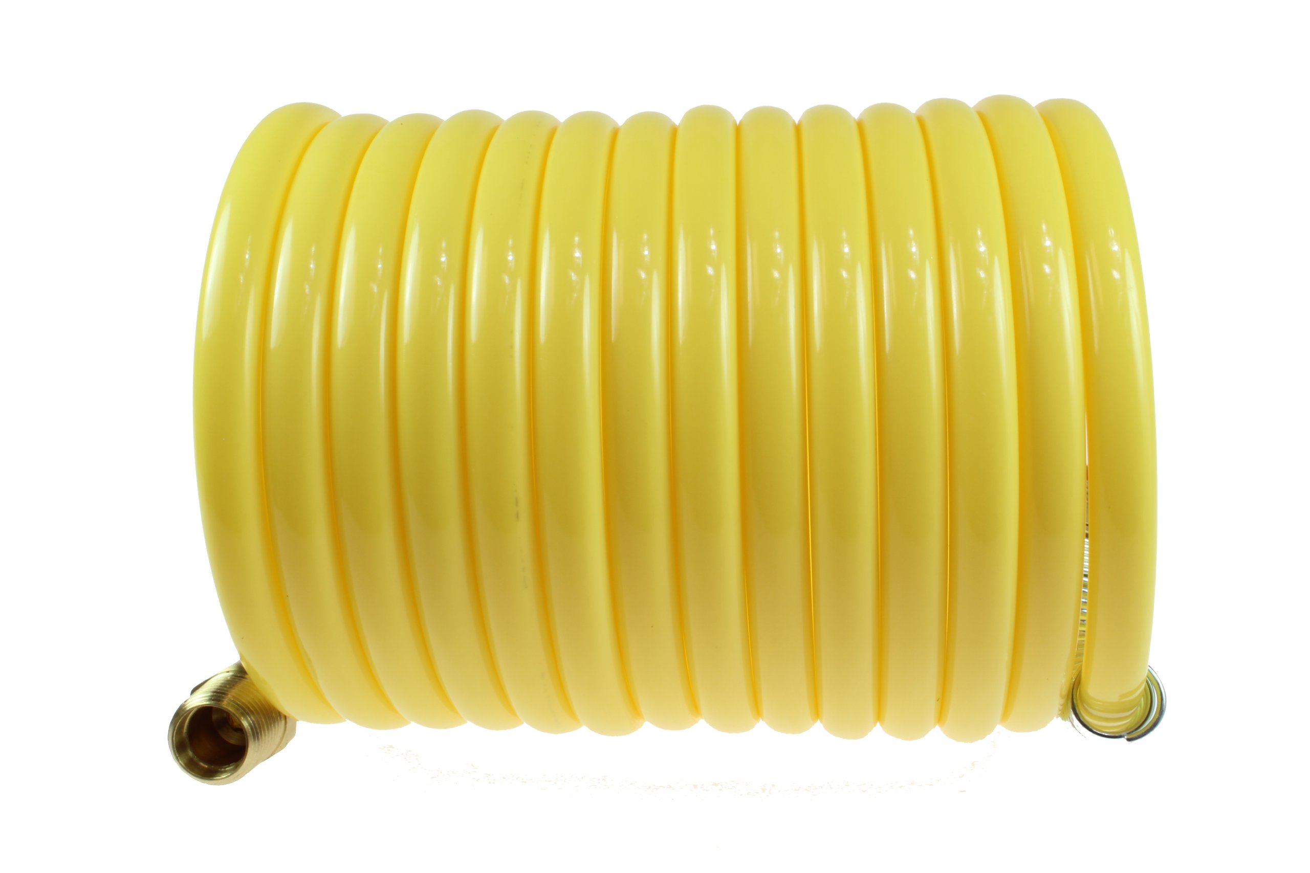 Coilhose Pneumatics N14-12 Coiled Nylon Air Hose, 1/4-Inch ID, 12-Foot Length with (2) 1/4-Inch Rigid Fittings