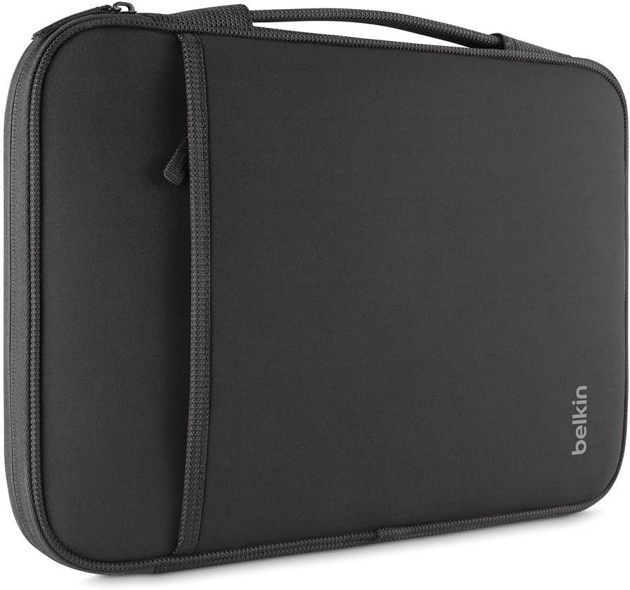 Belkin Laptop Sleeve for Surface Pro, MacBook Air, Chromebook, and Other 11-Inch Devices (Black) Black 11-Inch