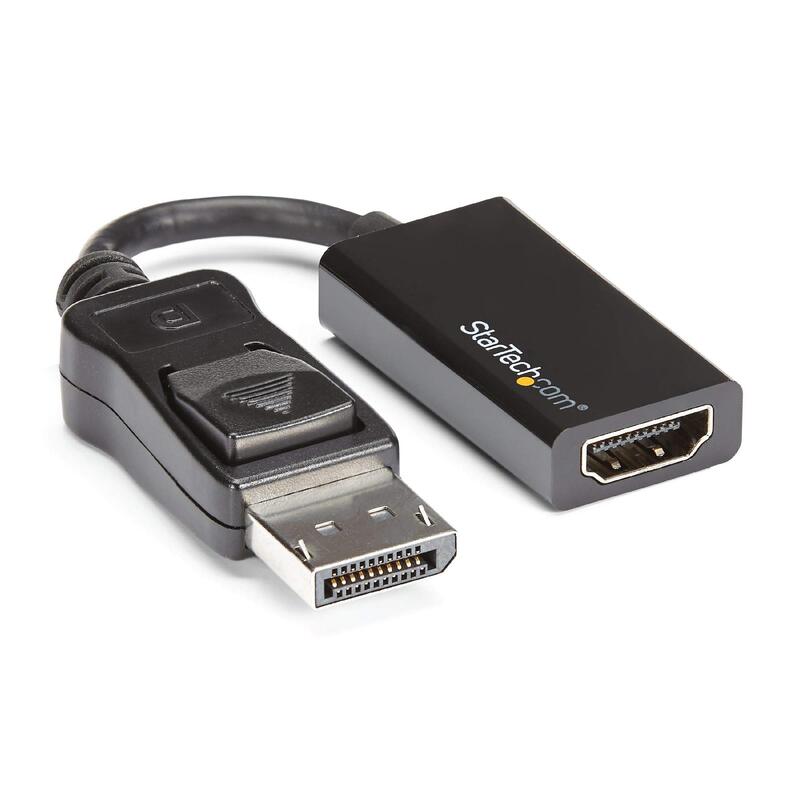 StarTech.com DisplayPort to HDMI Adapter, 4K 60Hz Active DP 1.4 to HDMI 2.0 Video Converter - DP2HD4K60S