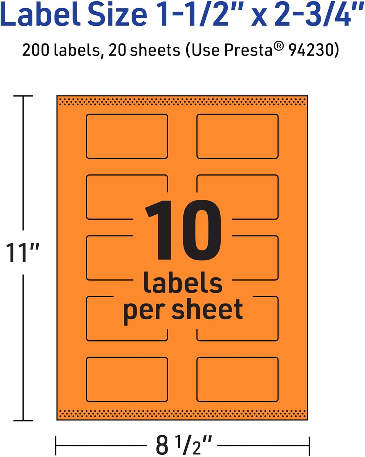 AVERY Printable Rectangle Labels with Sure Feed Technology, Print-to-the-Edge, Laser/Inkjet Compatible