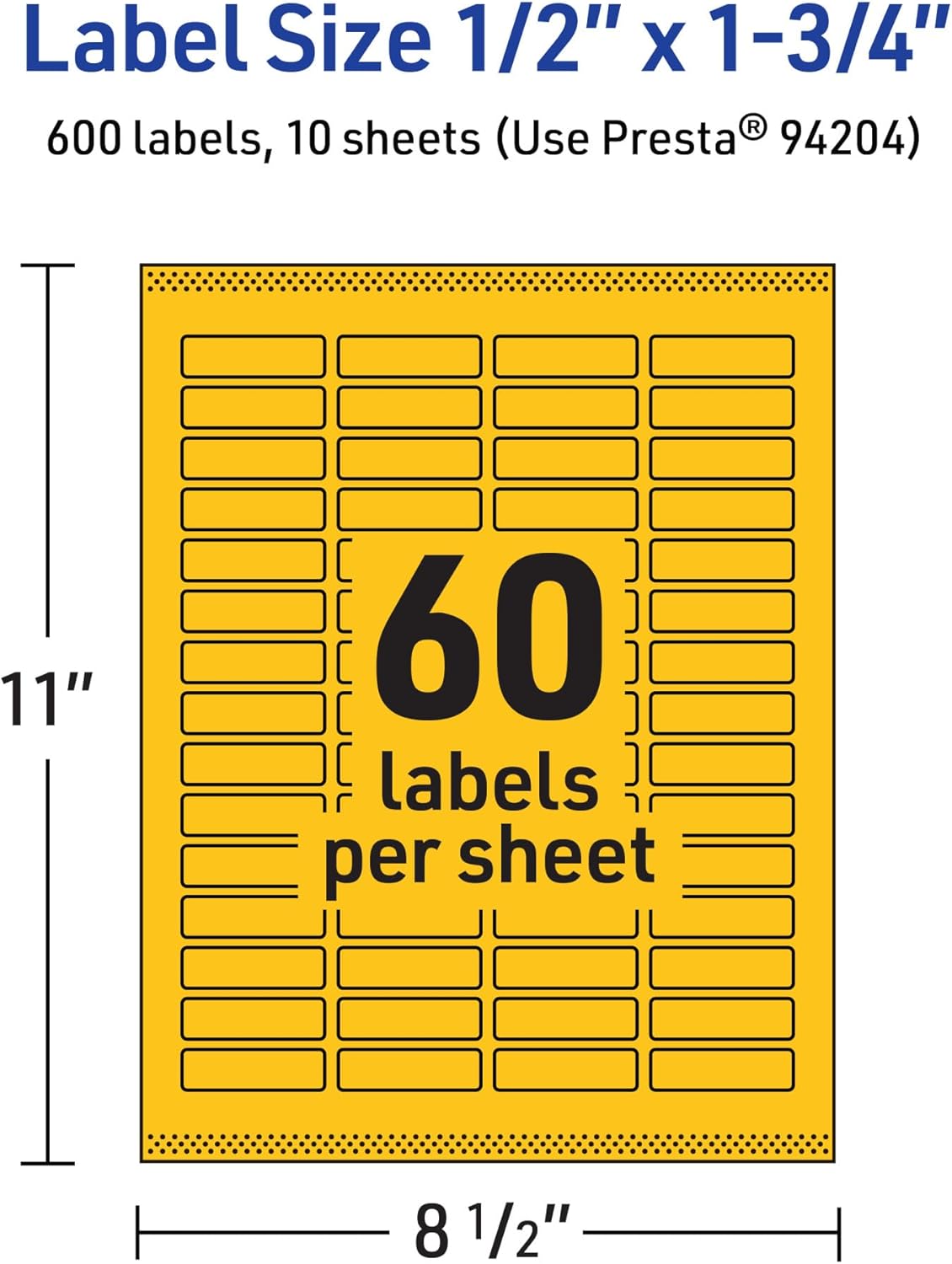 Avery Printable Rectangle Labels - Sure Feed Technology