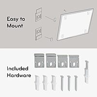 U BRANDS Magnetic Dry Erase Board, Silver Aluminum Frame