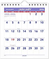 AT-A-GLANCE Monthly Wall Calendar