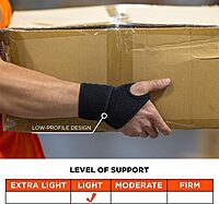 Ergodyne ProFlex 425 Neoprene Wrist Wrap Support with Thumb Loop, Ambidextrous Design