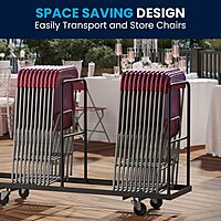 Flash Furniture Hercules Series Commercial-Grade Plastic Folding Chair - 650LB Weight Capacity