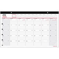 2025-2026 Office Depot® Brand Monthly Academic Desk Calendar, 17-3/4" x 10-7/8", 30% Recycled, July 2025 To June 2026