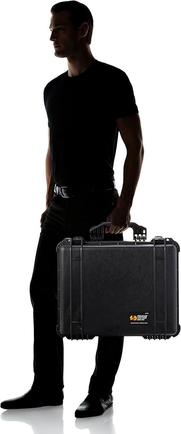Pelican 1550EMS Case with Lid Organizer and Dividers