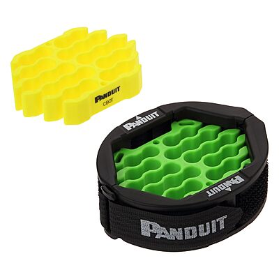 Panduit CBOT24K Cable Organizing Kit, Tool Kit Includes: Jacket Cover, Hook and Loop Fastener, Green Cable Organizing Insert