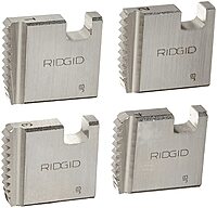RIDGID 37835 Manual Threader Pipe Dies, Right-Handed Alloy NPT Pipe Dies with Nominal Pipe Size of 1-Inch for Ratchet