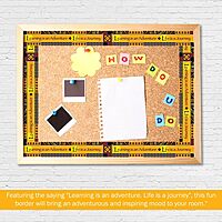 Barker Creek Double-Sided Border, Africa, for Bulletin Boards, Reception Areas, Halls, Break Rooms, Office, School, Home Learning Decor, 3” x 35’ (943)