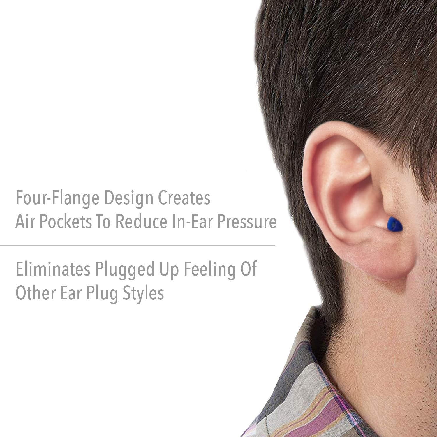 Howard Leight by Honeywell AirSoft Flanged Reusable Earplugs
