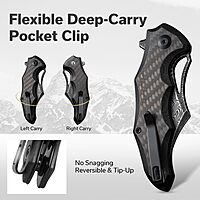 CIVIVI Chiro 3.1" Folding Pocket Knife with Flipper and G10 Handle