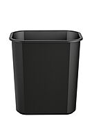 Suncast 3 Gallon Resin Waste Basket with Rolled Lip for Strength, Compact Design for Offices, Classrooms