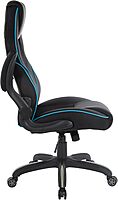 OSP Home Furnishings Xeno Ergonomic Adjustable Faux Leather Gaming Chair with Integrated Headrest and Airflow Cooling Material