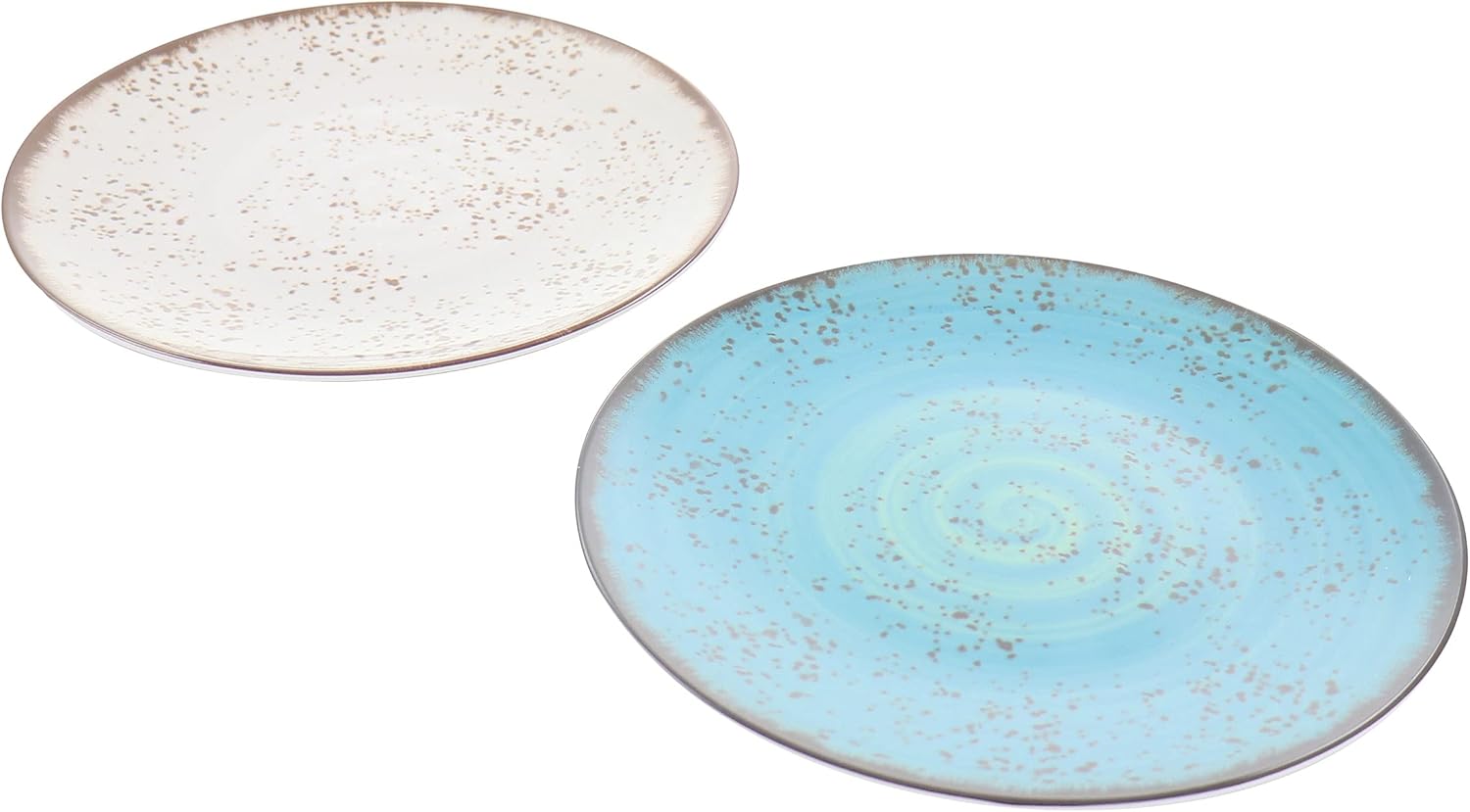 Elama Pryce 12-Piece Melamine Dinnerware Set, Assorted Colors