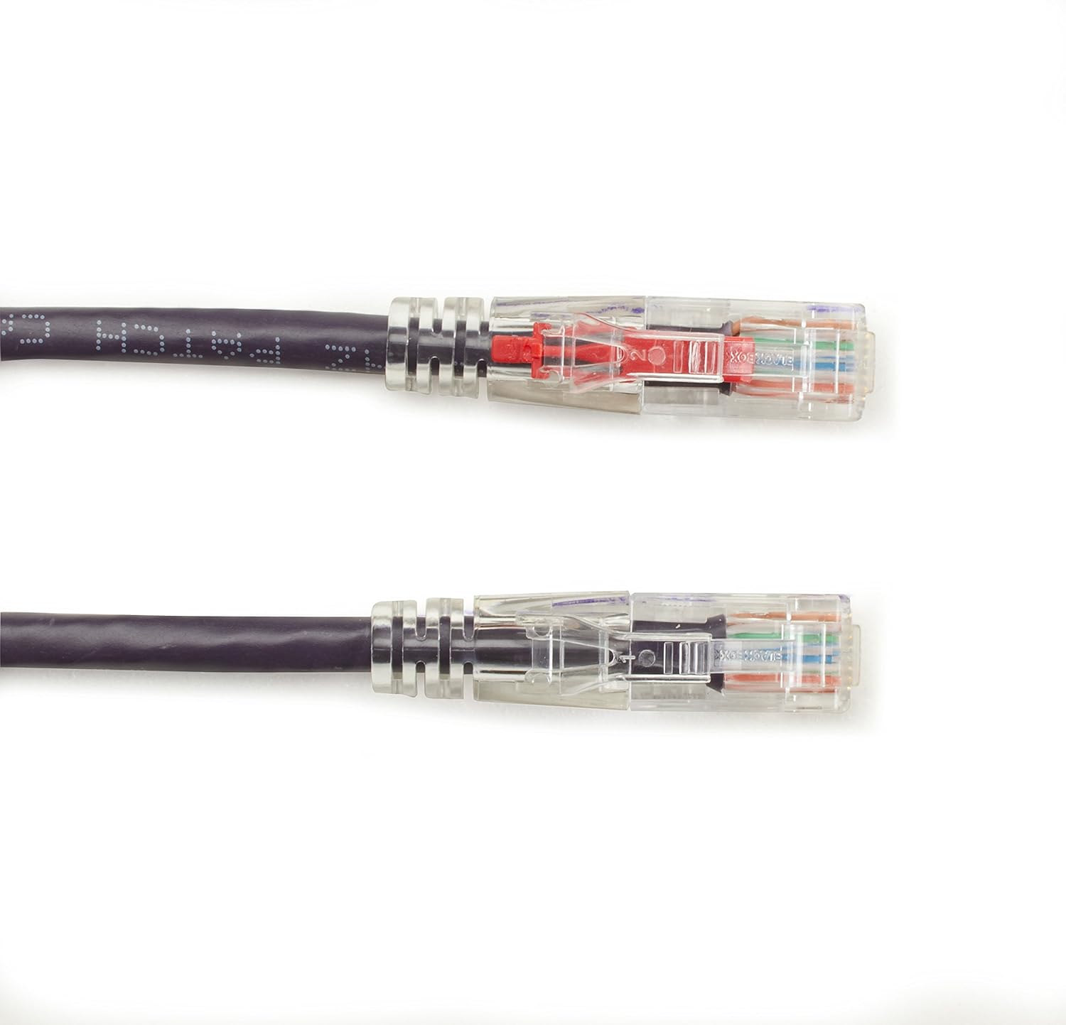 Black Box Corporation 7FT Violet CAT6 550MHZ Patch Cable UTP cm Locking SNAGLESS