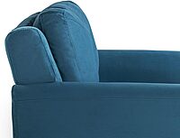 LIFESTYLE SOLUTIONS Hanson Microfiber Chair With Curved Arms