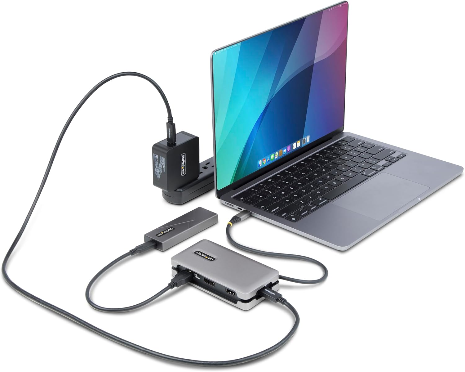 StarTech.com USB-C Docking Station Multiport Adapter with 4K60, 10Gbps USB Hub, 100W PD, Gigabit Ethernet