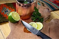 SPYDERCO Lightweight Kitchen Utility Knife with MBS-26 Stainless Steel Blade and Polypropylene Handle