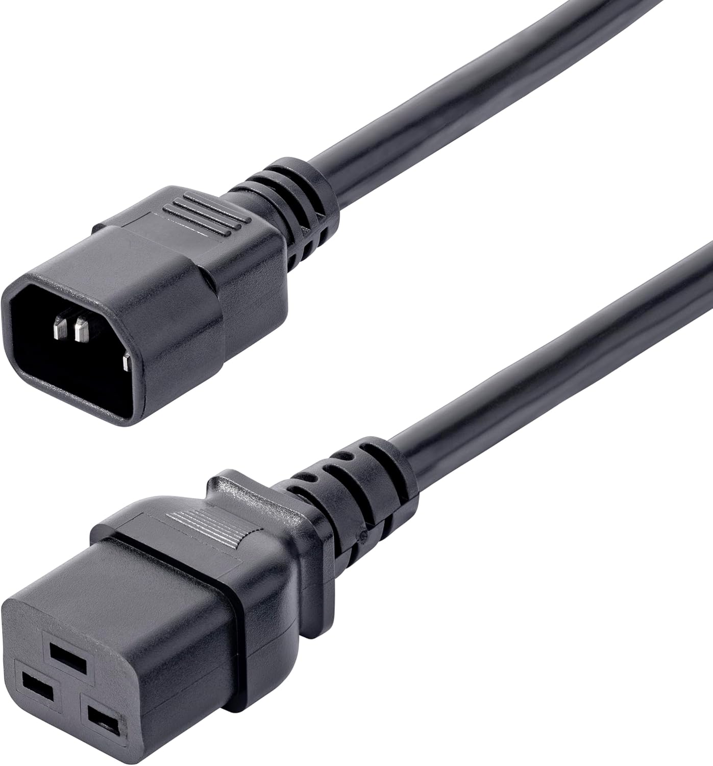 StarTech.com 6ft (1.8m) Heavy Duty Power Cord, C14 to C19, 15A 250V, 14AWG, PDU Power Cable, Server Power Cord, UL Listed