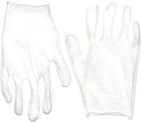 MCR Safety 8610 Inspectors Lightweight Reversible/Unhemmed Cotton Blended Lisle Ladies Gloves with Straight Thumb, White