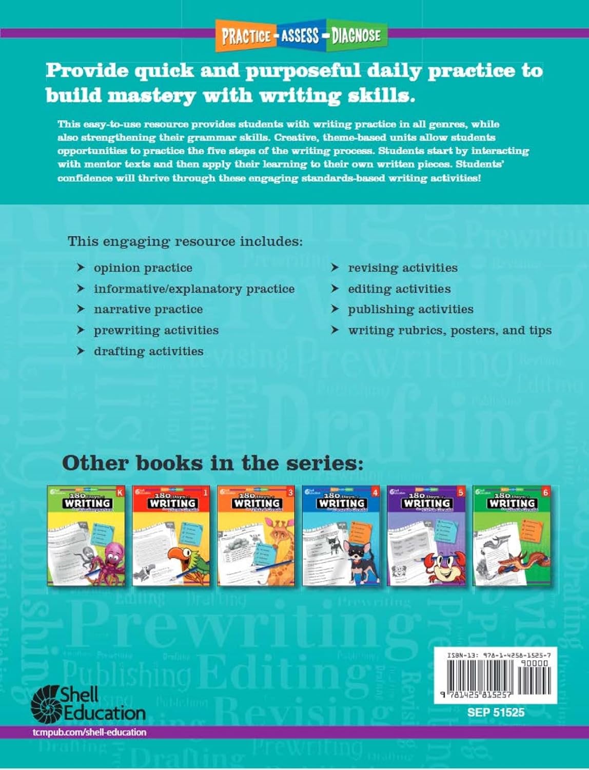 180 Days of Writing for Second Grade - An Easy-to-Use Second Grade Writing Workbook to Practice and Improve Writing Skills