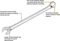 GEARWRENCH 18 Pc. 12 Pt. Long Pattern Combination Wrench Set, Metric - 81920