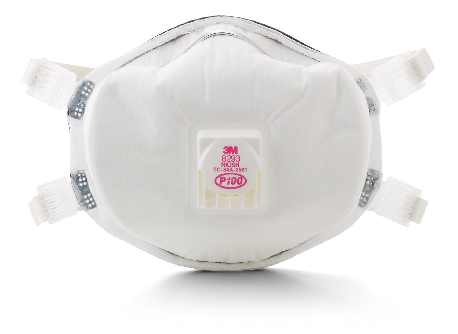 3M Disposable Particulate Cup Respirator 8293 P100 with Cool Flow Exhalation Valve, NIOSH APPROVED