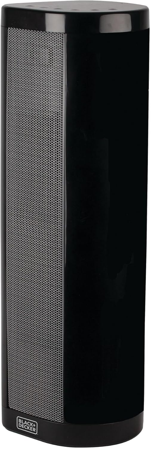 BLACK+DECKER Ceramic Space Heater with Adjustable Thermostat, Tower Heater for Vertical or Horizontal Use