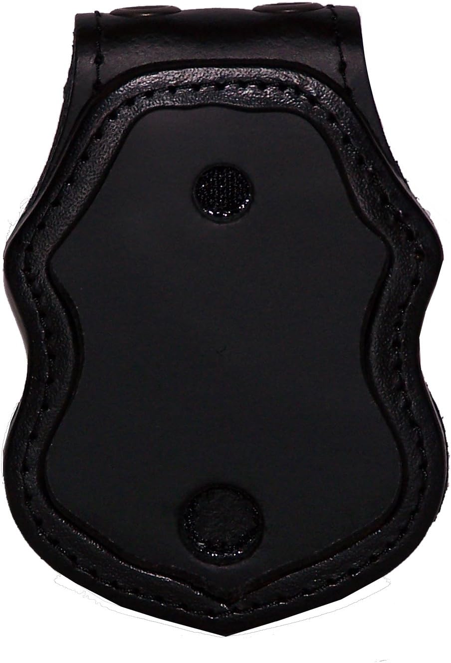 US Border Protection Belt Clip Badge Holder with Pocket and Chain (Black)