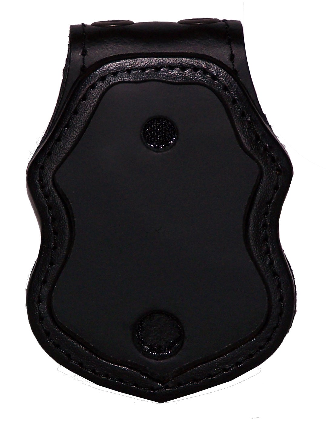 US Border Protection Belt Clip Badge Holder with Pocket and Chain (Black)