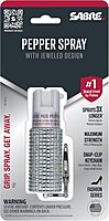 SABRE Jeweled Pepper Spray with Snap Clip, Maximum Strength