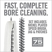 Real Avid Gun Cleaning Jag, Bore Brush & Gun Cleaning Patches Set, All in One Jag Set & Bore Brush Kit with Cleaning Patches