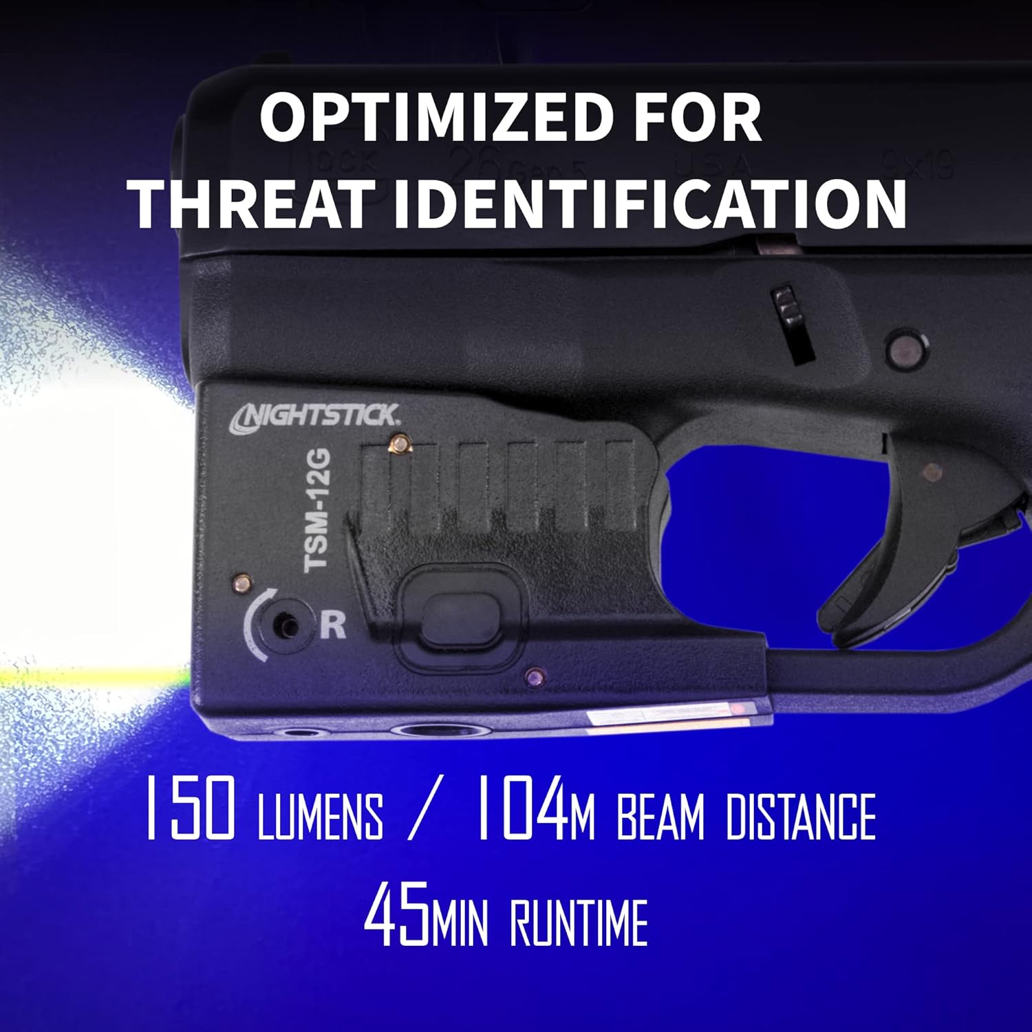 Nightstick TSM-12G 150-Lumen Rechargeable Tactical Light withGreen Laser Sight